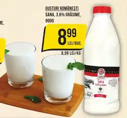 Mega Image GUSTURI ROMÂNEŞTI Sana, 3.6% Grasime Ofertă