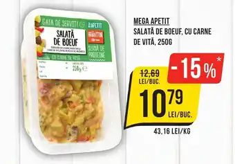 Mega Image MEGA APETIT Salata De Boeuf, Cu Carne De Vita Ofertă