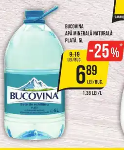 Mega Image BUCOVINA Apă Minerală Naturală Plată Ofertă