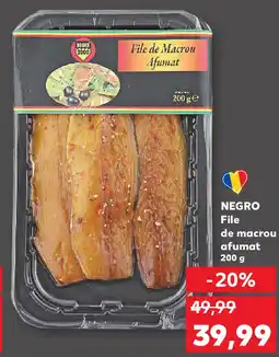 Kaufland NEGRO File de macrou afumat Ofertă