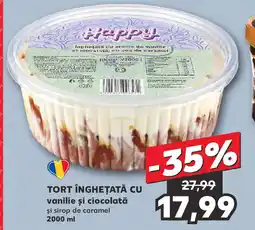 Kaufland TORT ÎNGHEȚATĂ CU vanilie și ciocolată Ofertă