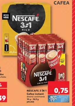 Kaufland NESCAFE 3 ÎN 1 Cafea instant Ofertă