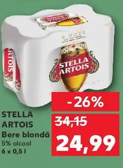 Kaufland STELLA ARTOIS Bere blondă Ofertă