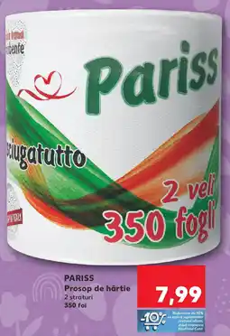 Kaufland PARISS Prosop de hârtie Ofertă