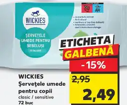 Kaufland WICKIES Şerveţele umede pentru copii Ofertă