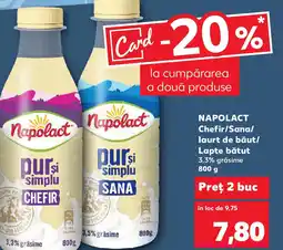 Kaufland NAPOLACT Chefir/Sana/ laurt de băut/ Lapte bătut Ofertă