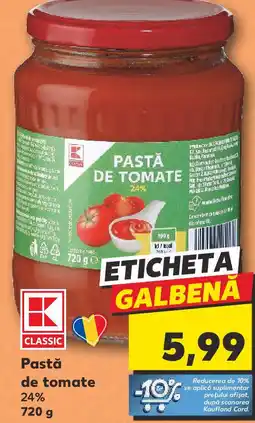Kaufland Pastă de tomate 24% Ofertă