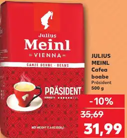 Kaufland JULIUS MEINL Cafea boabe Ofertă