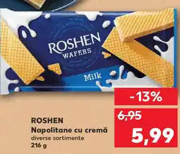 Kaufland ROSHEN Napolitane cu cremă Ofertă