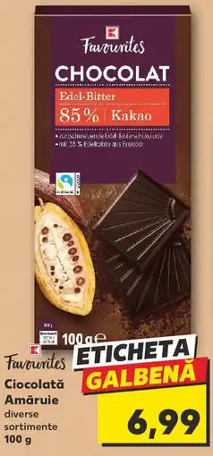 Kaufland K FAVOURITES Ciocolată Amăruie Ofertă