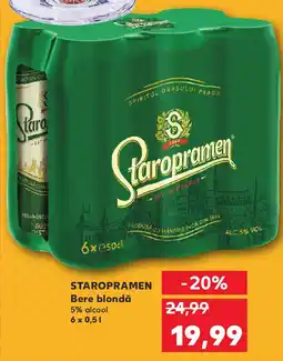 Kaufland STAROPRAMEN Bere blondă Ofertă