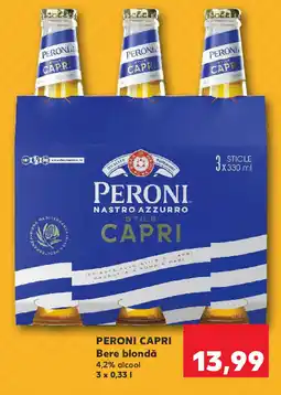 Kaufland PERONI CAPRI Bere blondă Ofertă