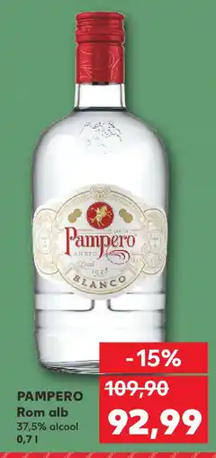 Kaufland PAMPERO Rom alb Ofertă