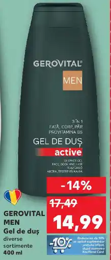 Kaufland GEROVITAL MEN Gel de duş Ofertă