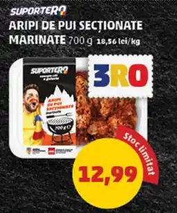 Penny Aripi de Pui Secționate Marinate Ofertă