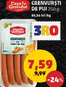 Penny Crenvursti De Pui Ofertă