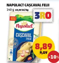 Penny NAPOLACT Cascaval Felii Ofertă