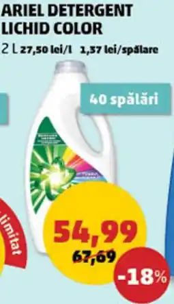 Penny ARIEL Detergent Lichid Color Ofertă