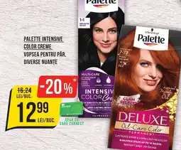 Mega Image PALETTE INTENSIVE COLOR CREME Vopsea Pentru Păr, Diverse Nuanţe Ofertă