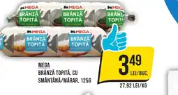 Mega Image MEGA Brânză Topită, Cu Smântână/Mărar Ofertă