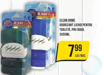 Mega Image CLEAN HOME Odorizant Lichid Pentru Toaletă, Pin/Aqua Ofertă