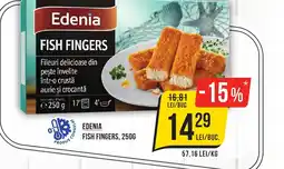 Mega Image EDENIA Fish Fingers Ofertă