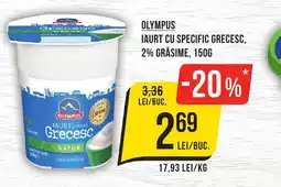 Mega Image OLYMPUS Iaurt cu Specific Grecesc, 2% Grasime Ofertă