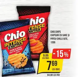 Mega Image CHIO CHIPS Chipsuri Cu Sare Si Piper/Chilli Iute Ofertă