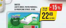 Mega Image SWIFFER Lavete Umede, Pentru Pardoseli, Cu Prospețime Citrică Ofertă