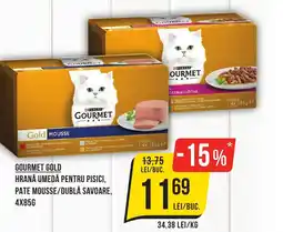 Mega Image GOURMET GOLD Hrană Umedă Pentru Pisici, Pate Mousse/Dublă Savoare Ofertă