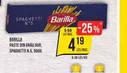 Mega Image BARILLA Paste Din Grâu Dur, Spaghetti n.5 Ofertă