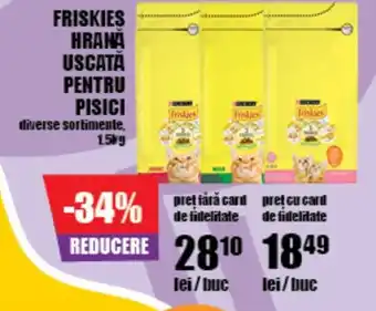 Auchan FRISKIES Hrana Uscata Pentru Pisici Ofertă