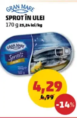 Penny GRAN MARE Sprot în Ulei Ofertă
