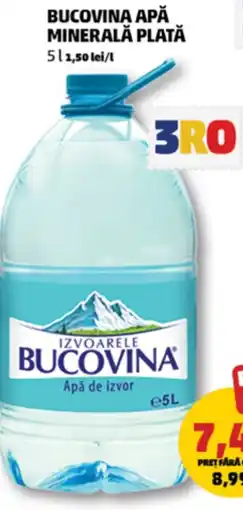 Penny BUCOVINA Apă Minerală Plată Ofertă