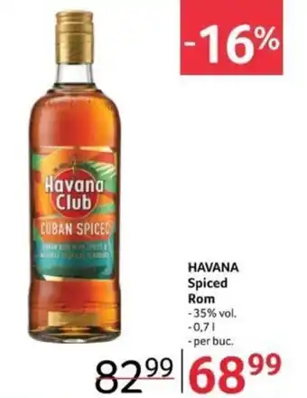 Selgros HAVANA Spiced Rom Ofertă