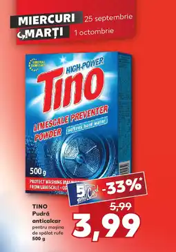 Kaufland TINO Pudră anticalcar Ofertă