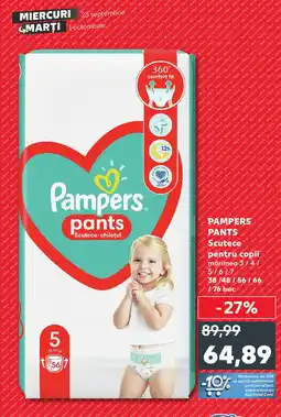 Kaufland PAMPERS PANTS Scutece pentru copii Ofertă
