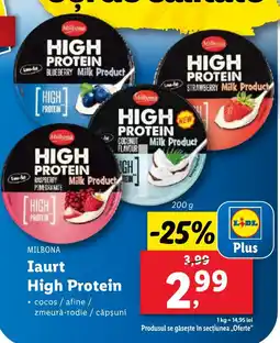 Lidl MILBONA Iaurt High Protein Ofertă