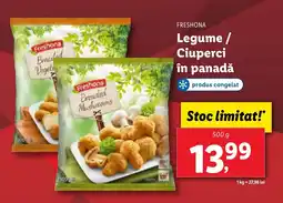 Lidl FRESHONA Legume / Ciuperci în panadă Ofertă