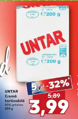 Kaufland UNTAR Cremă tartinabilă Ofertă