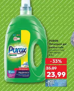 Kaufland PUROX Detergent gel pentru rufe Ofertă