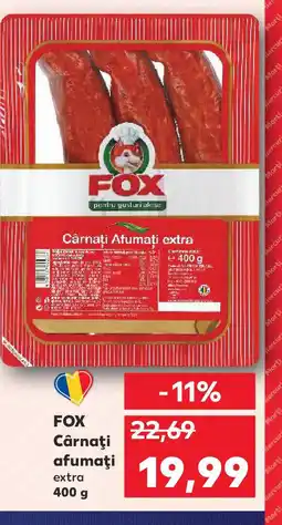 Kaufland FOX Cârnaţi afumați Ofertă
