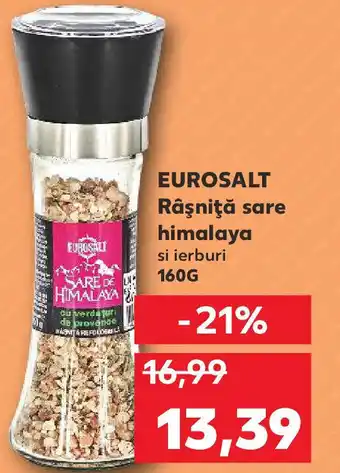 Kaufland EUROSALT Râşniţă sare himalaya Ofertă