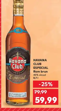 Kaufland HAVANA CLUB Especial Rom brun Ofertă
