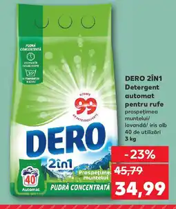 Kaufland DERO 2În1 Detergent automat pentru rufe Ofertă