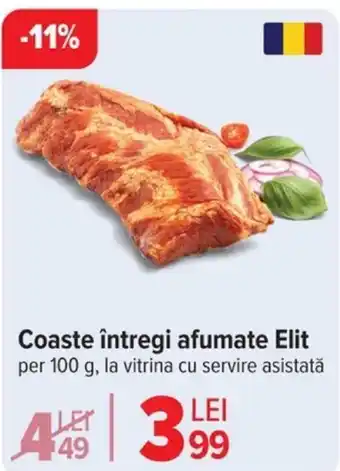 Carrefour Coaste întregi afumate Elit Ofertă