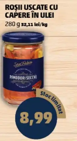 Penny SAN FABIO Roşii Uscate cu Capere în Ulei Ofertă