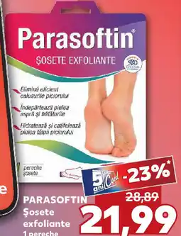 Kaufland PARASOFTIN Şosete exfoliante Ofertă