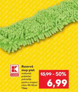Rezervă mop plat