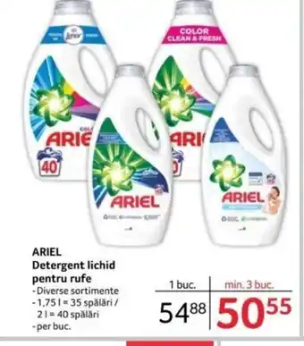 Selgros ARIEL Detergent lichid pentru rufe Ofertă